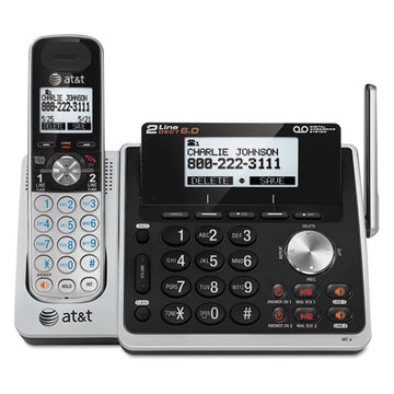 AT&T® Tl88102 Cordless Digital Answering System, Base And Handset freeshipping - TVN Wholesale